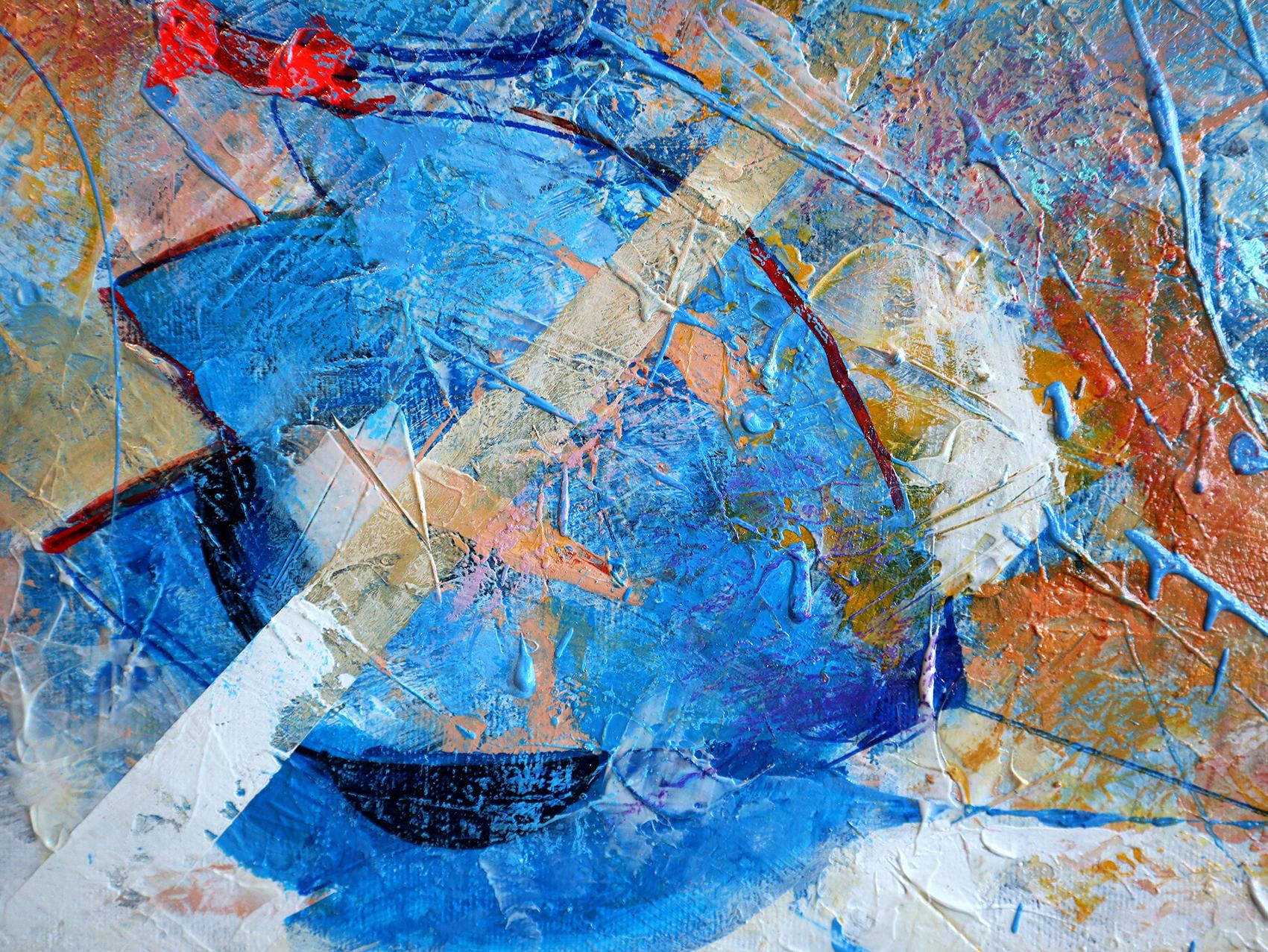 Fantasy with Blue Tulips For Sale 3
