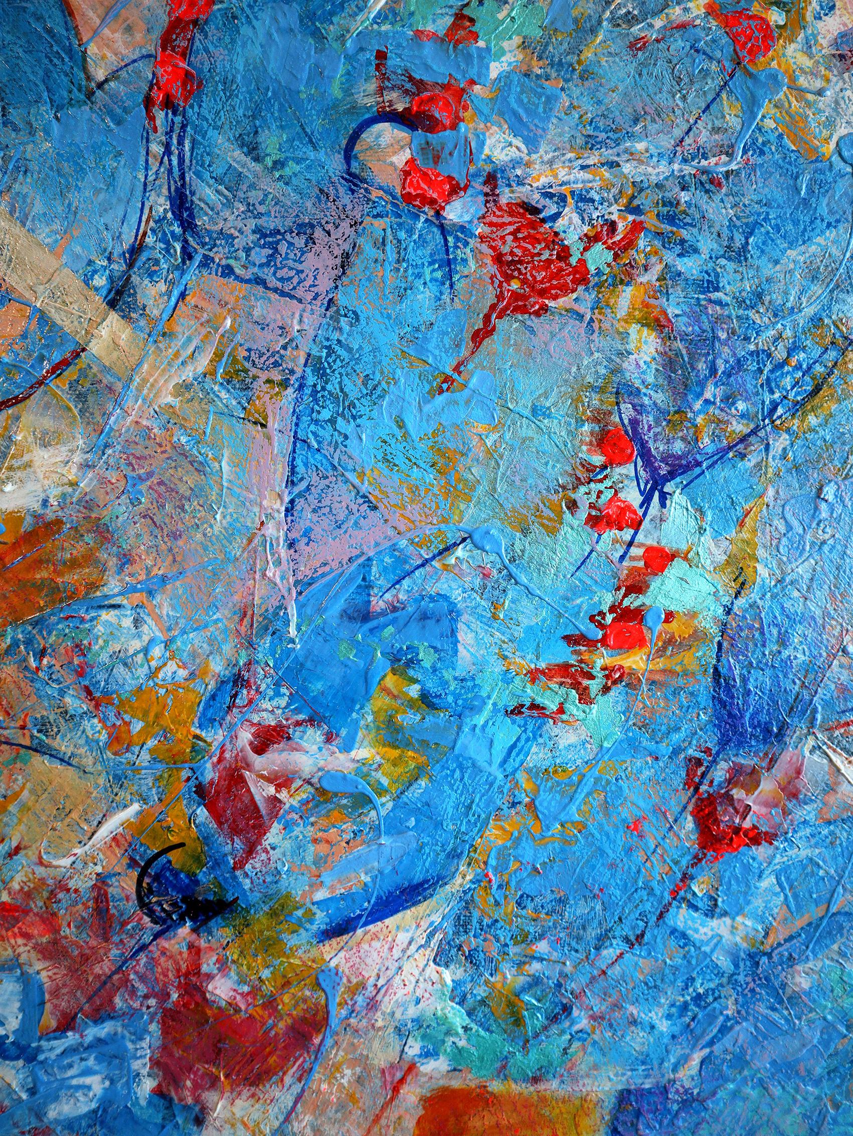 Fantasy with Blue Tulips For Sale 4