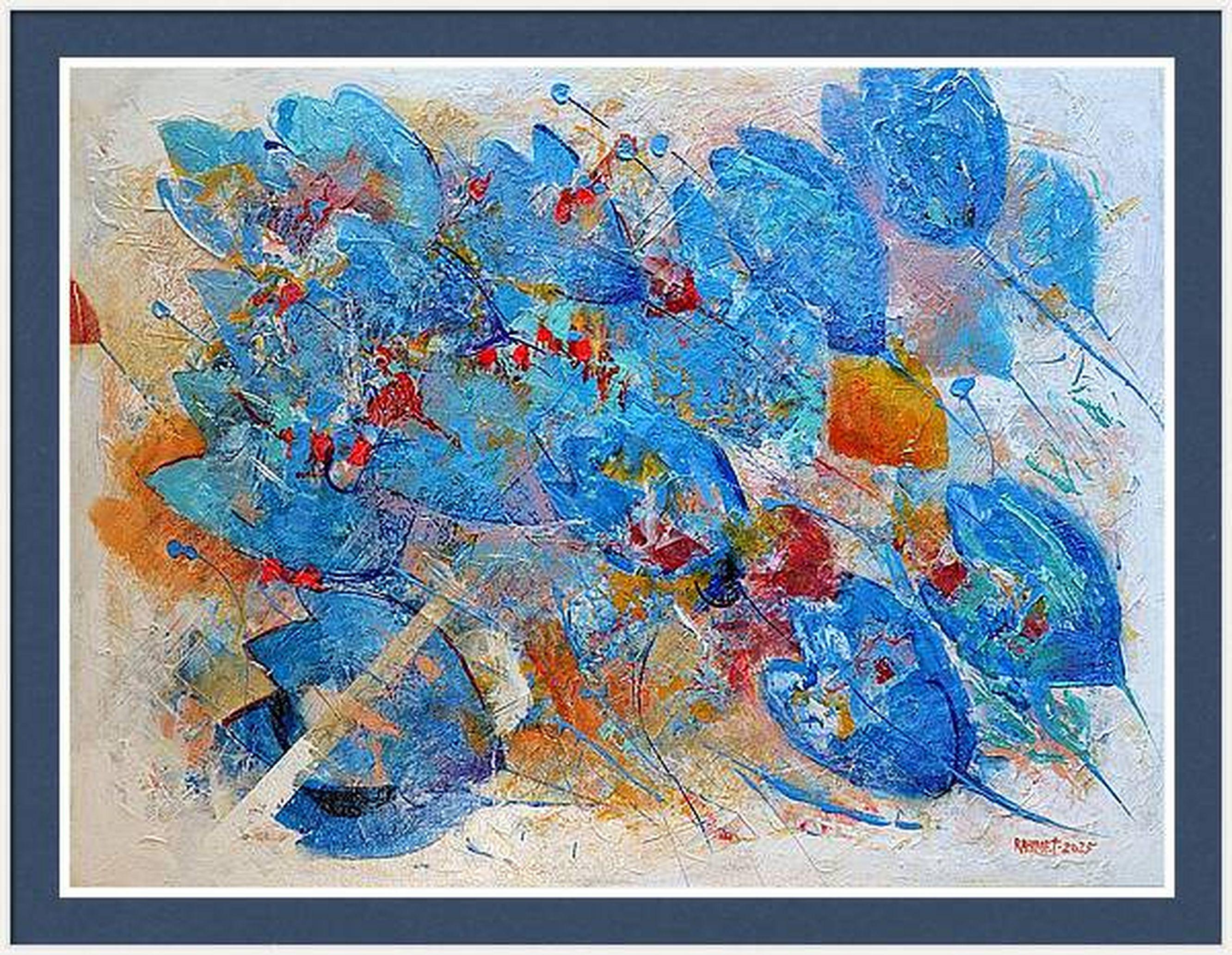 Fantasy with Blue Tulips For Sale 8