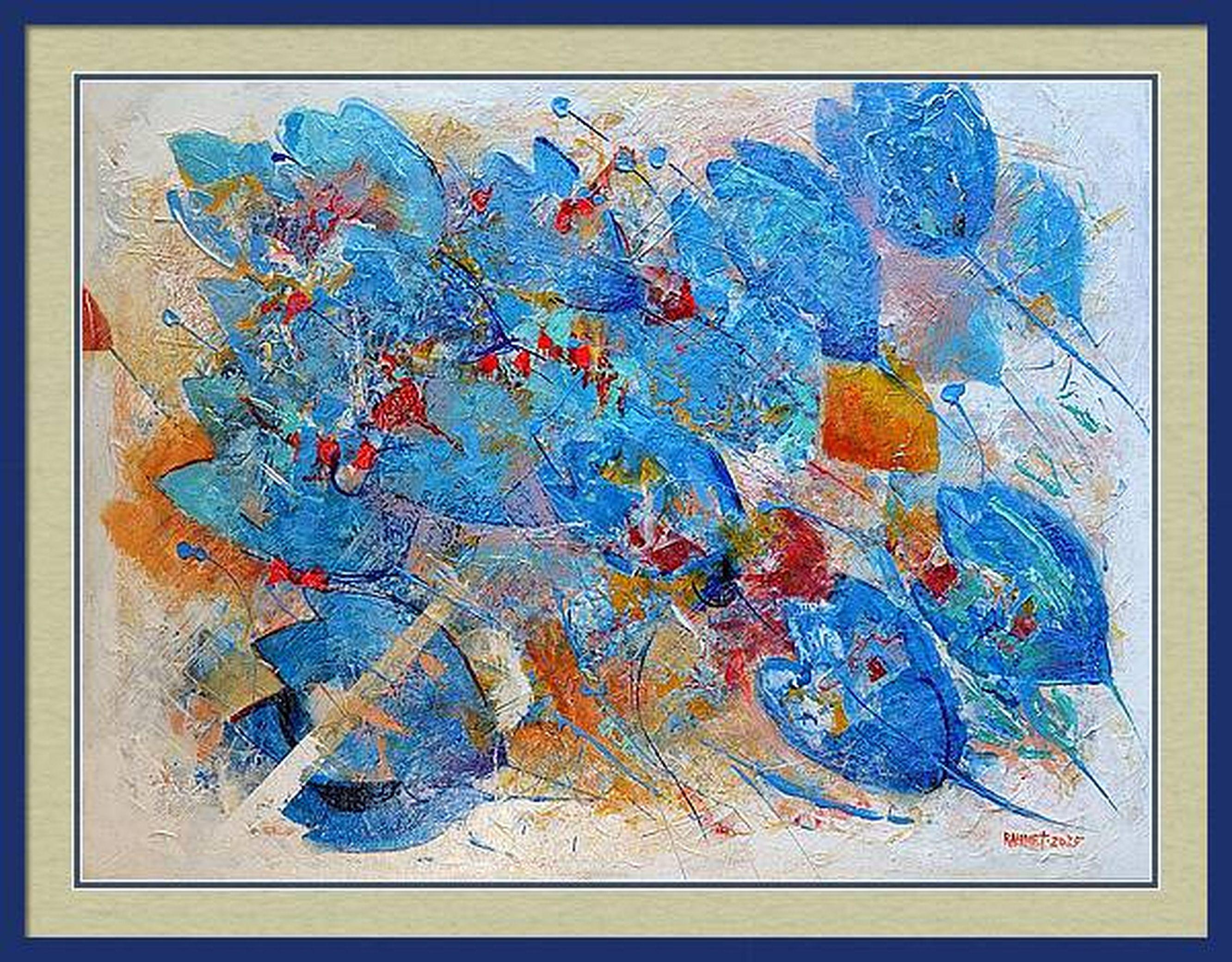 Fantasy with Blue Tulips For Sale 9