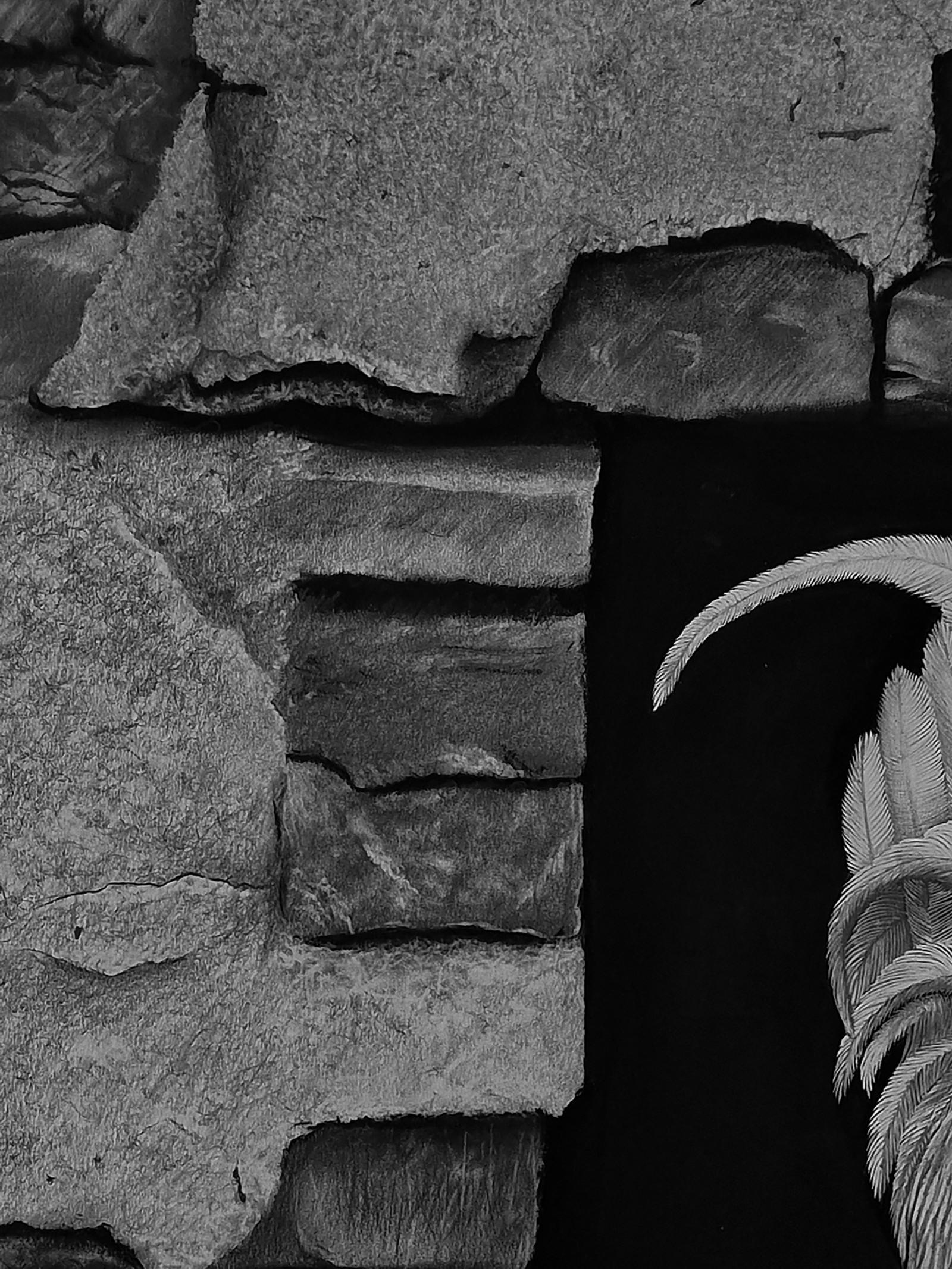 Original artwork description:
This is the very enemy that made me afraid to go out into the yard. Everyone who grew up in the countryside knows the fear that fills a child's heart when they come face to face with a dangerous monster. He is the