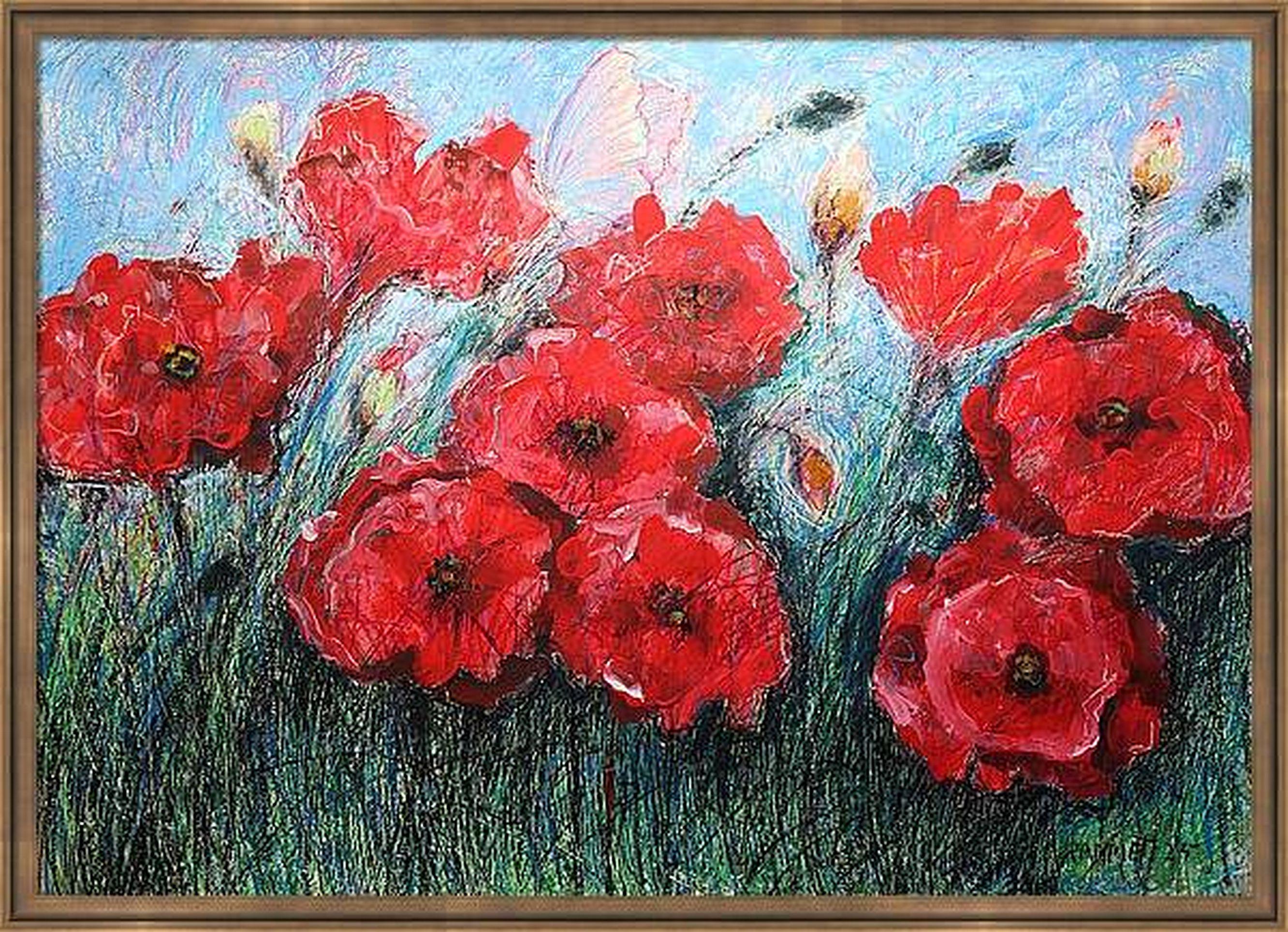 Poppies Red 2 For Sale 8