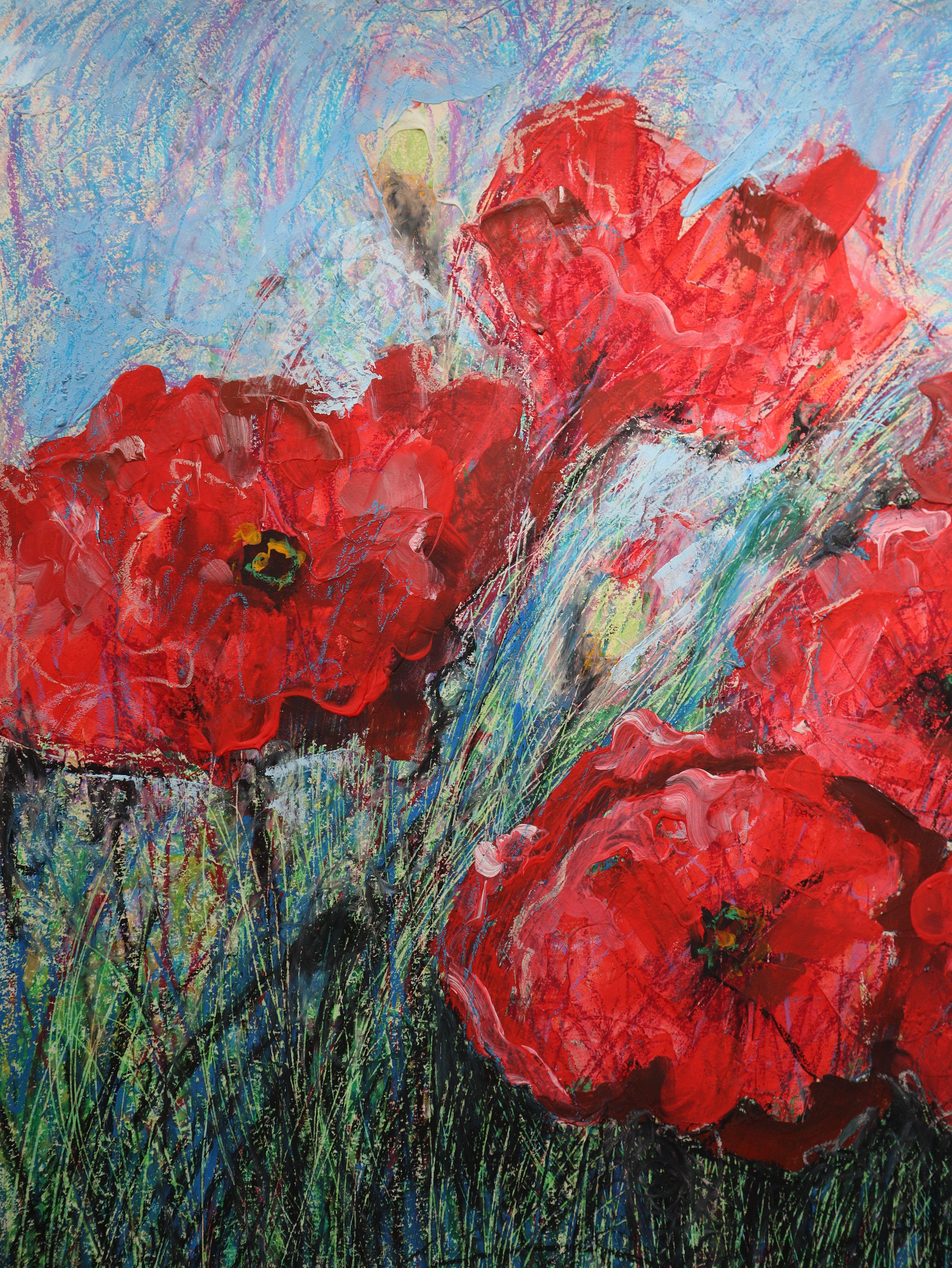 Poppies Red 2 For Sale 3