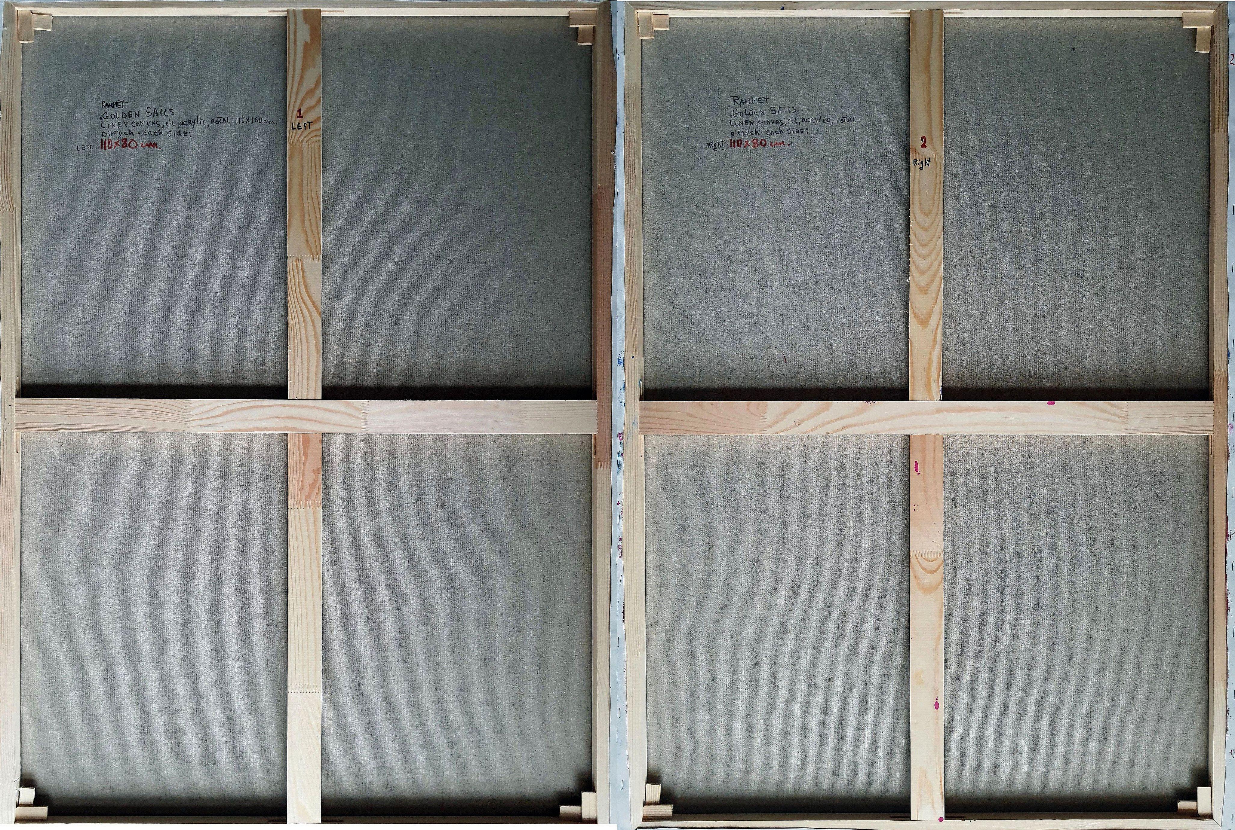 Voiles d'or (diptyque) en vente 2