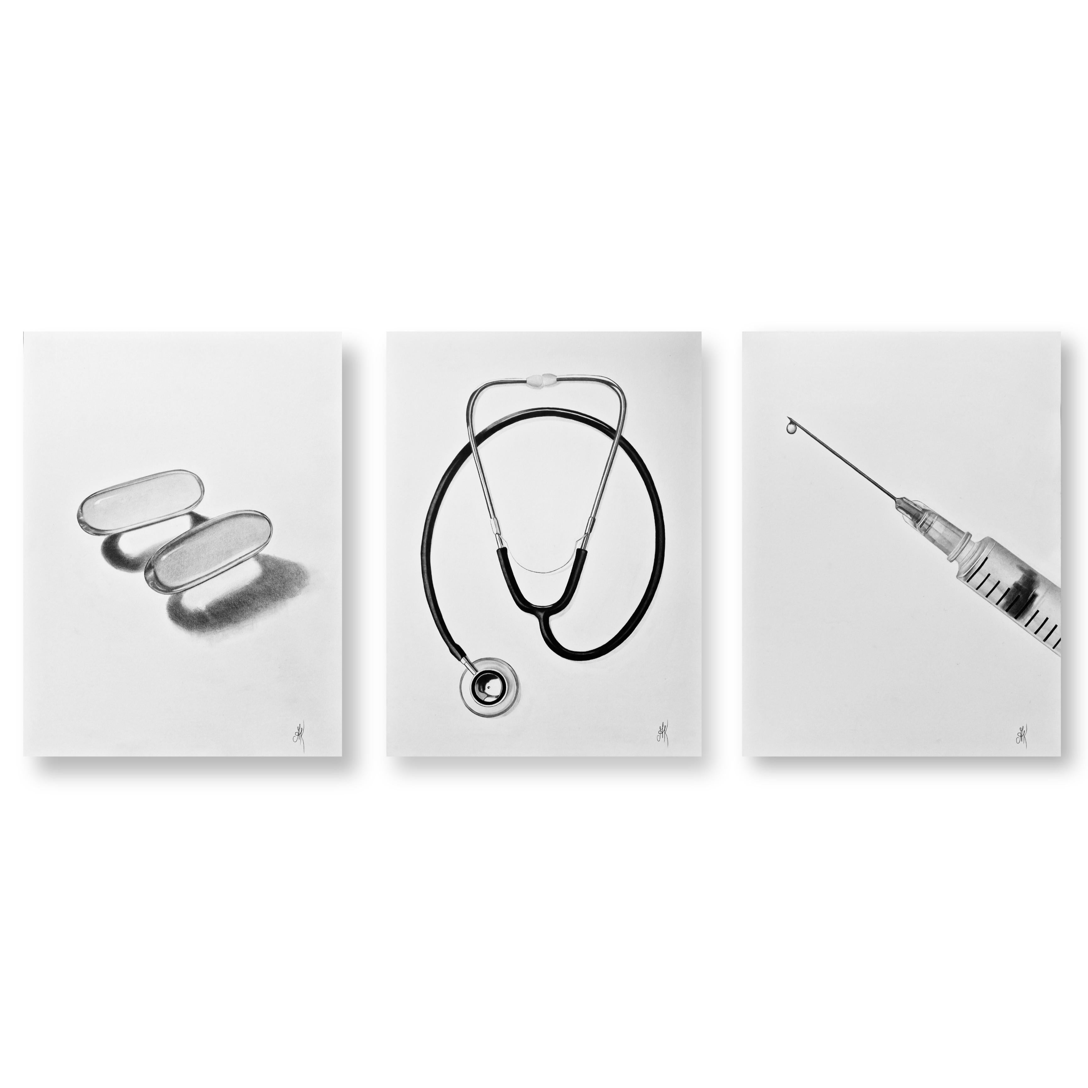 triptych “Doctor” (from "PWF" series)