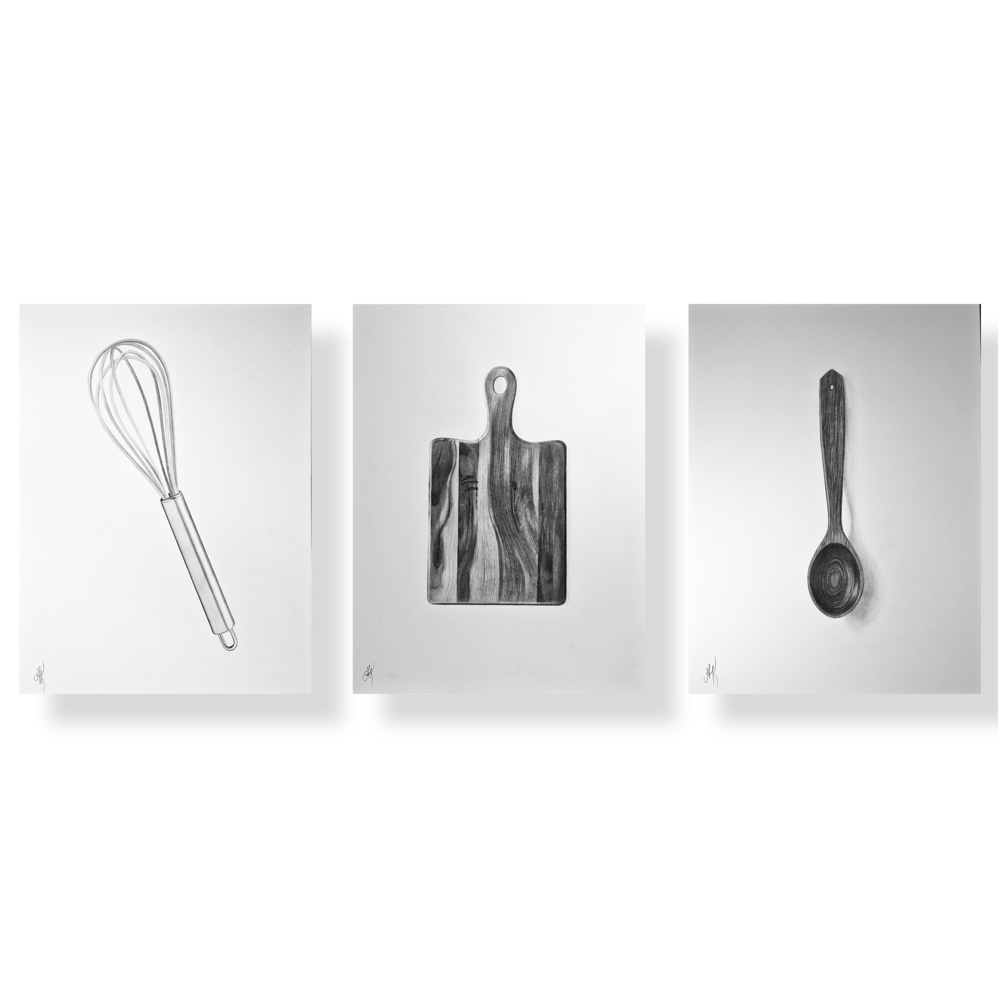 Triptych "Cook" (from "PWF" series)