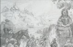 Sketch. Maslenitsa. Farewell to winter. 17th century