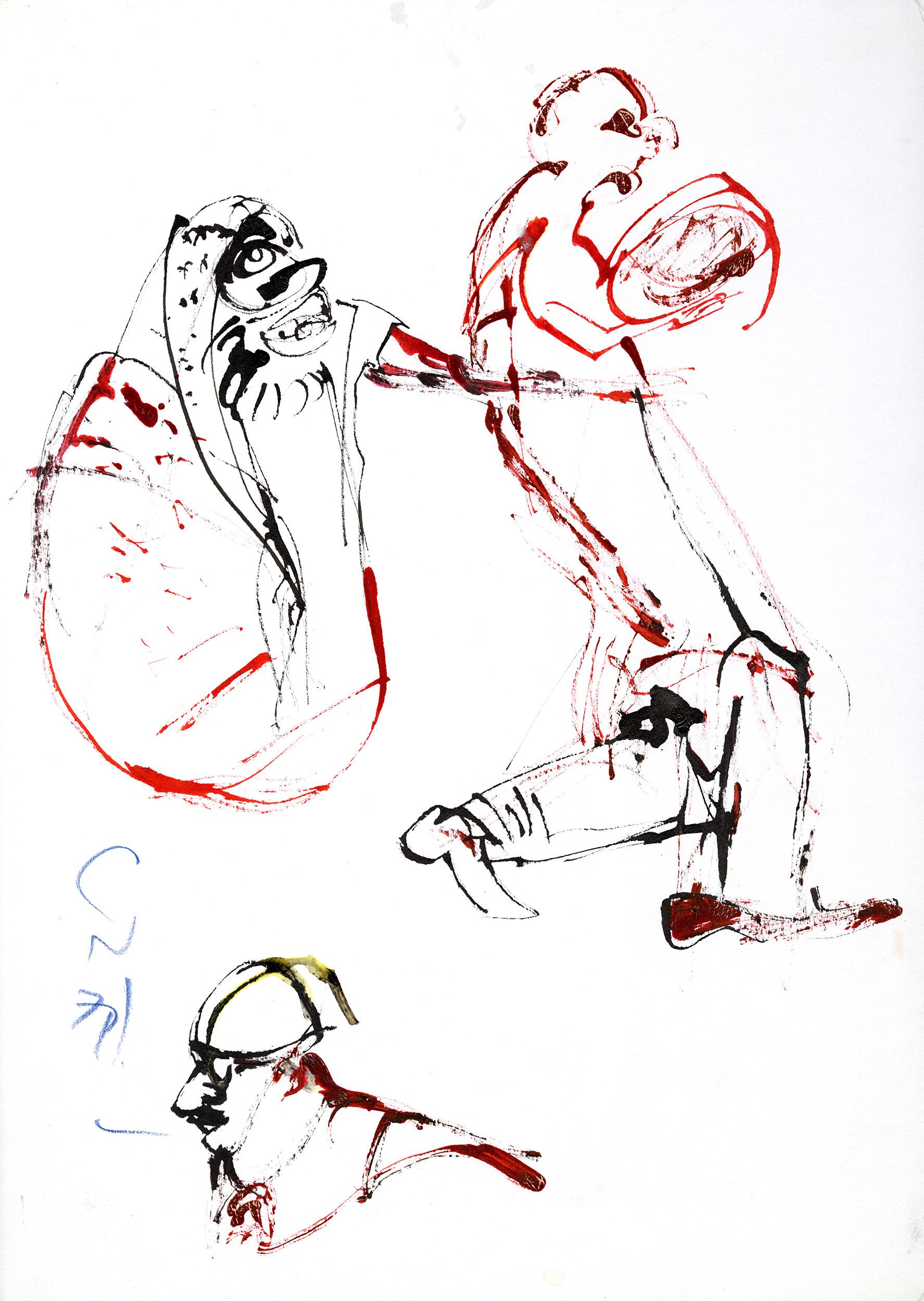 Ardeshir MOHASSES Figurative Art - Untitled #22-0000-22