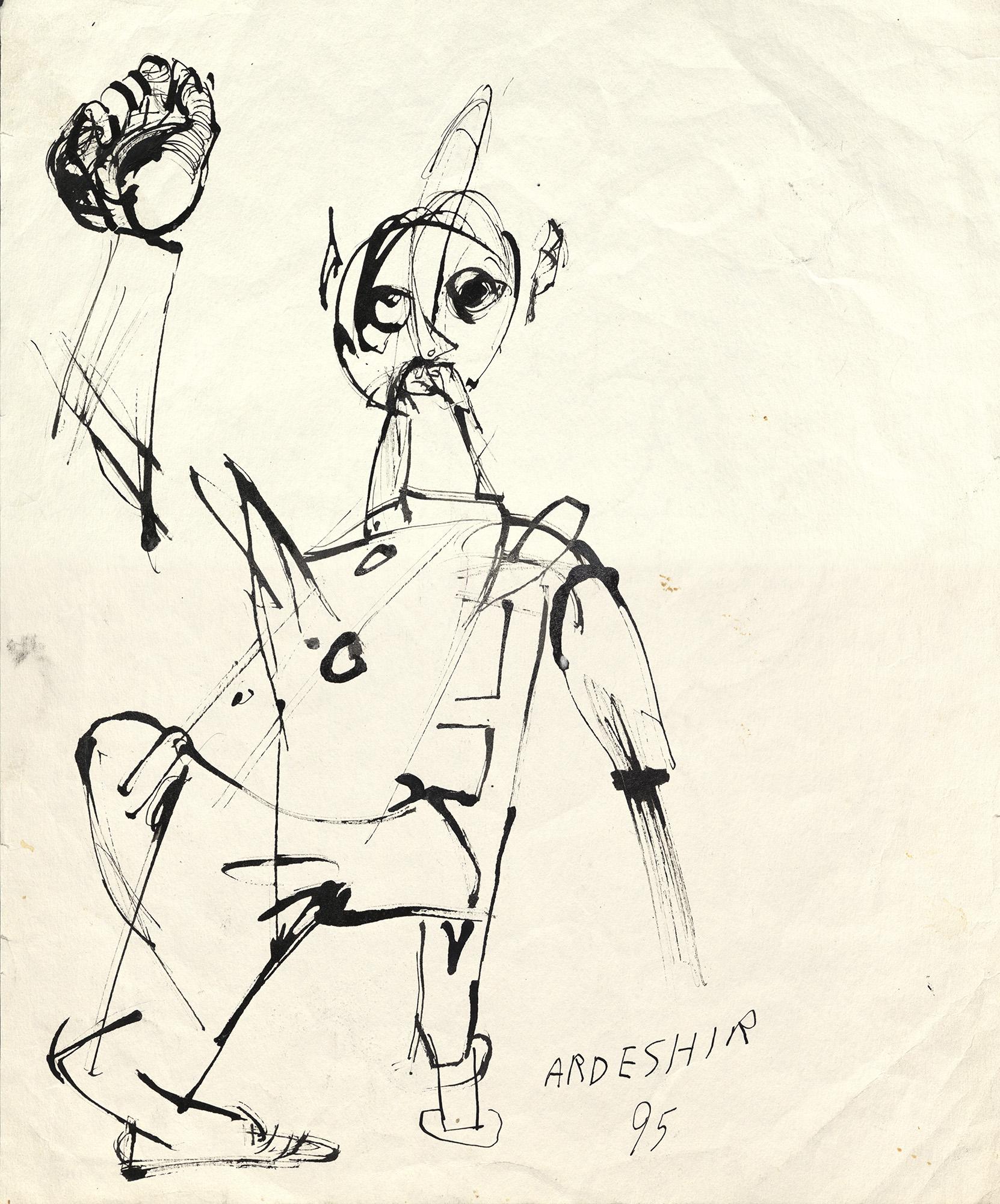 Ardeshir MOHASSES Figurative Art - Untitled #12-1995-22