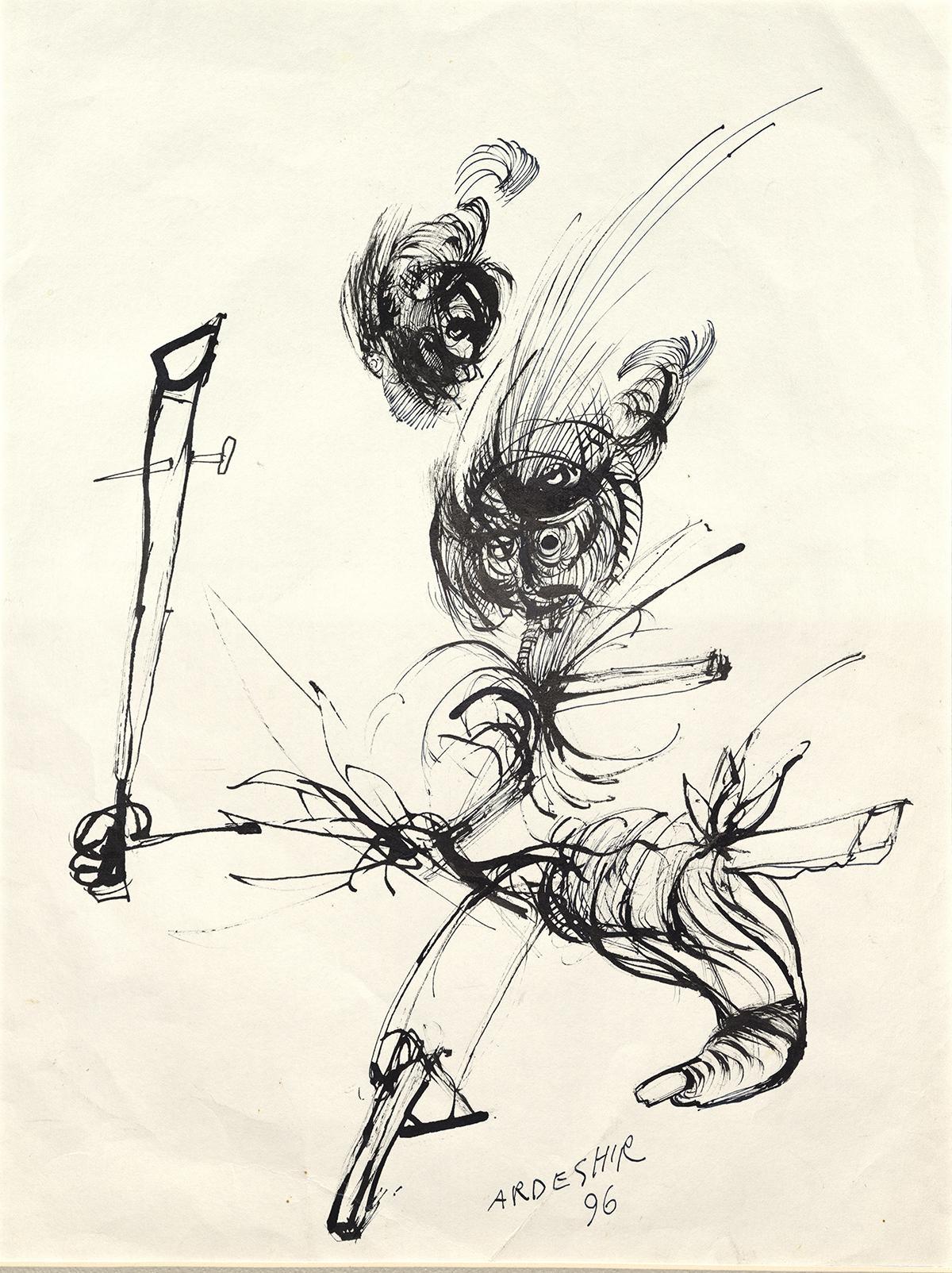Ardeshir MOHASSES Figurative Art - Untitled #15-1996-22
