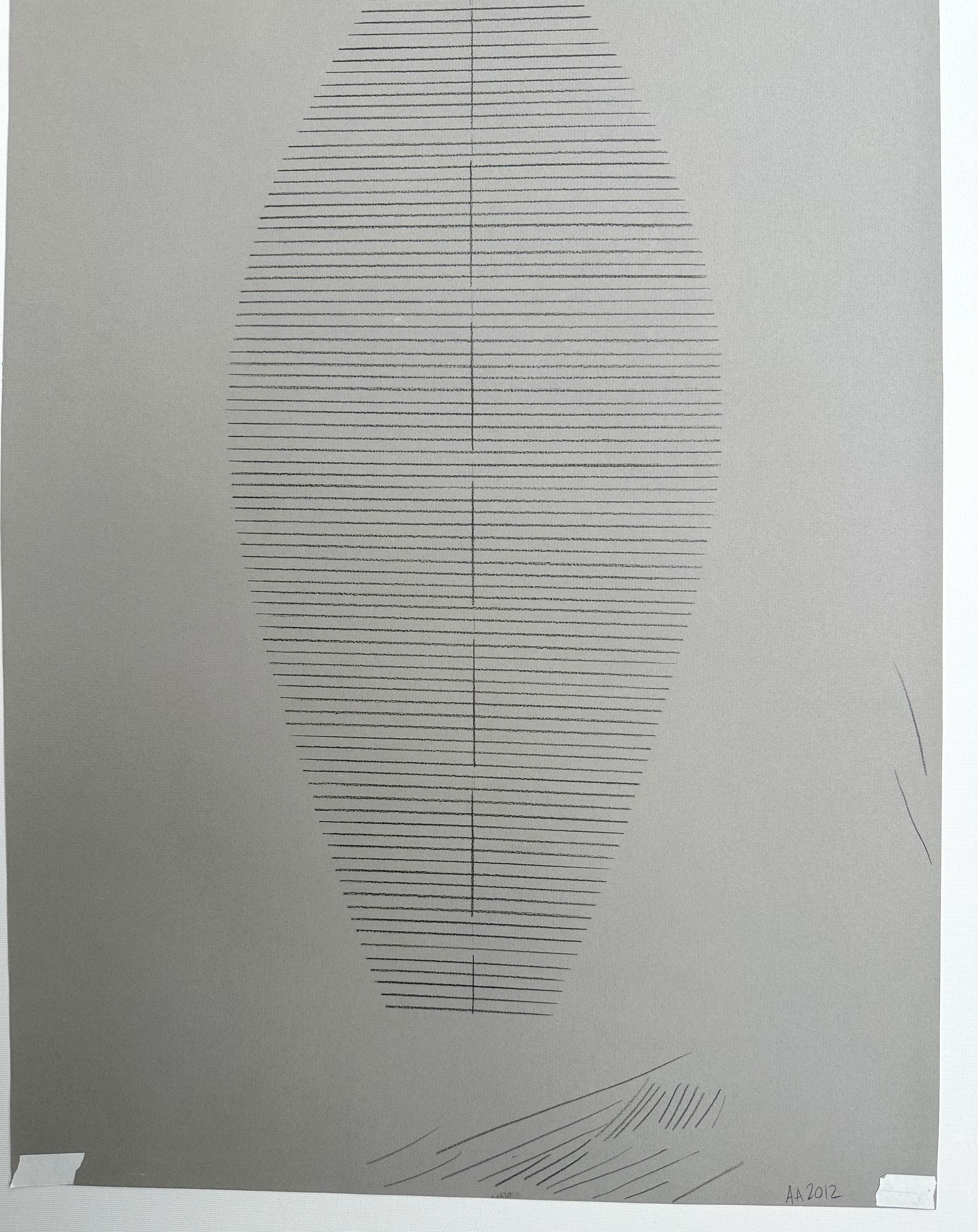 One in a series of six drawings by Amanda Andersen created during an artist residency at the Vermont Studio Center in 2012. During this residency the artist explored ideas of flight while researching the invention and design of the hot air balloon.