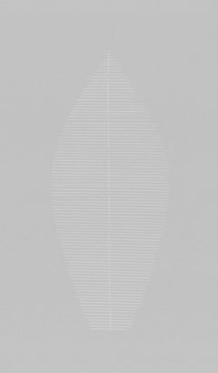 Gore Light Warm Grey Drawing on Paper, lignes neutres organiques, minimale et abstraite