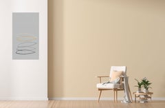 Minimal drawing Oil Pastel Paper, outlines organic neutral, grey stack delicate