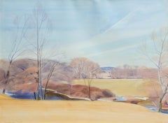 Reeve Schley Watercolor of Rockaway Creek, NJ
