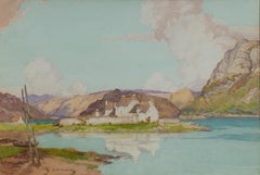 Village écossais par Alexander P. Thomson, R.S.W.