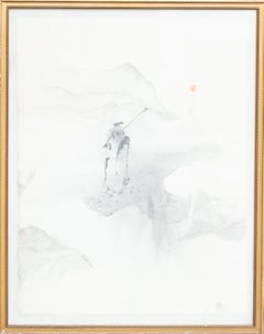 Pittura a pennello giapponese di un artista misterioso