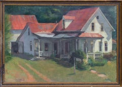 Preciosa casa de campo al pastel, firmada