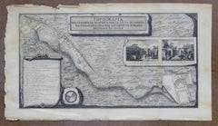 Topographical Map of Pompeii, 1785, by Francesco Piranesi, Reprint