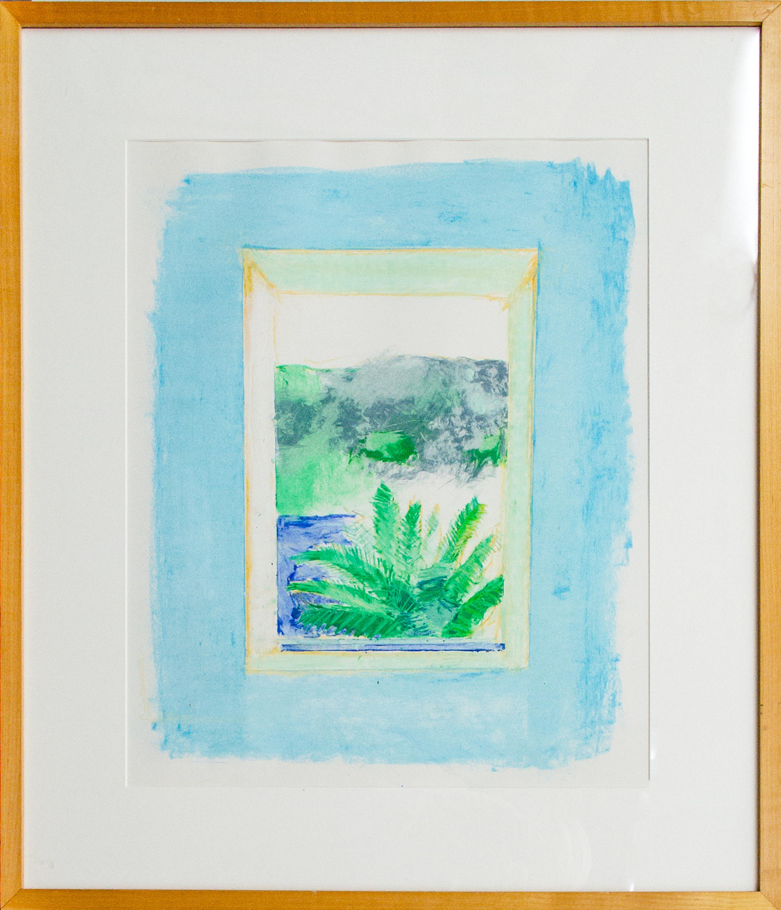 Anthony Fry (britannico, 1927-2016)
Vista attraverso una finestra, 1984
Gesso su carta
Vista: 18 1/4 x 14 3/4 di pollice.
Incorniciato: 25 3/4 x 22 1/4 x 1 1/4 di pollice.

Provenienza: 
Collezione privata di New York
Acquistato dalla galleria qui