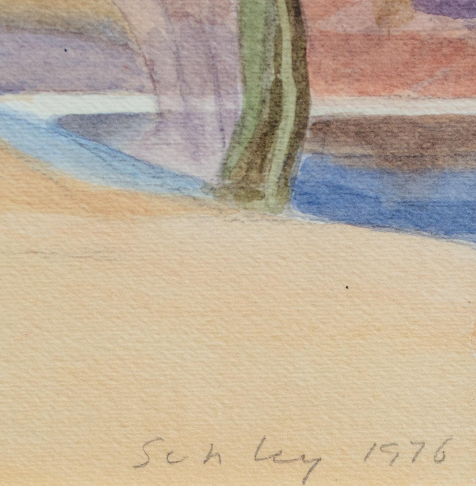 Reeve Schley Watercolor of Rockaway Creek, NJ 2