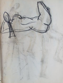 Ross Bleckner Gruppo di 3 disegni di figure a doppia faccia (attrb.)