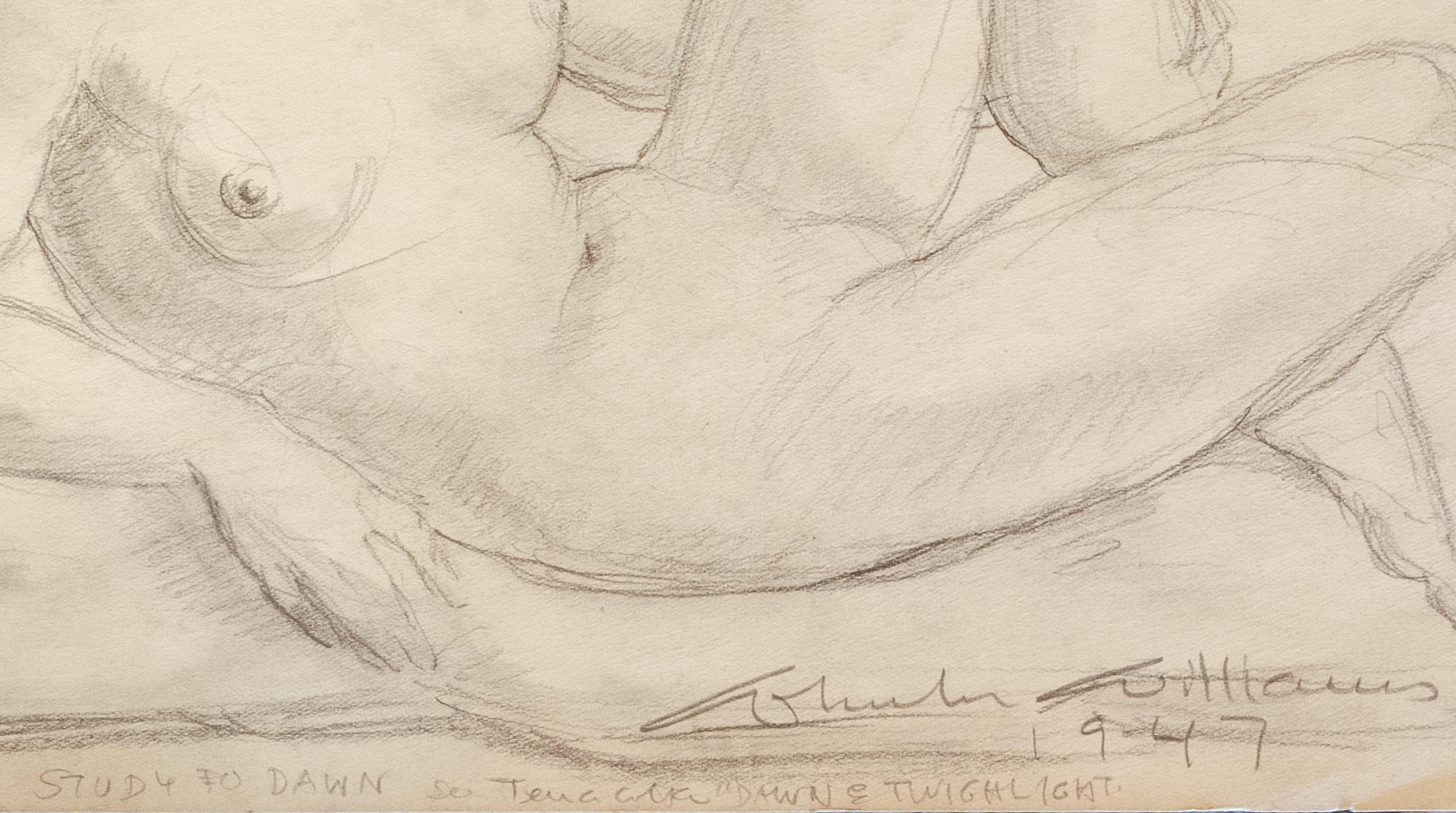 Étude de figure nue classique Art Déco Wheeler Williams en vente 1