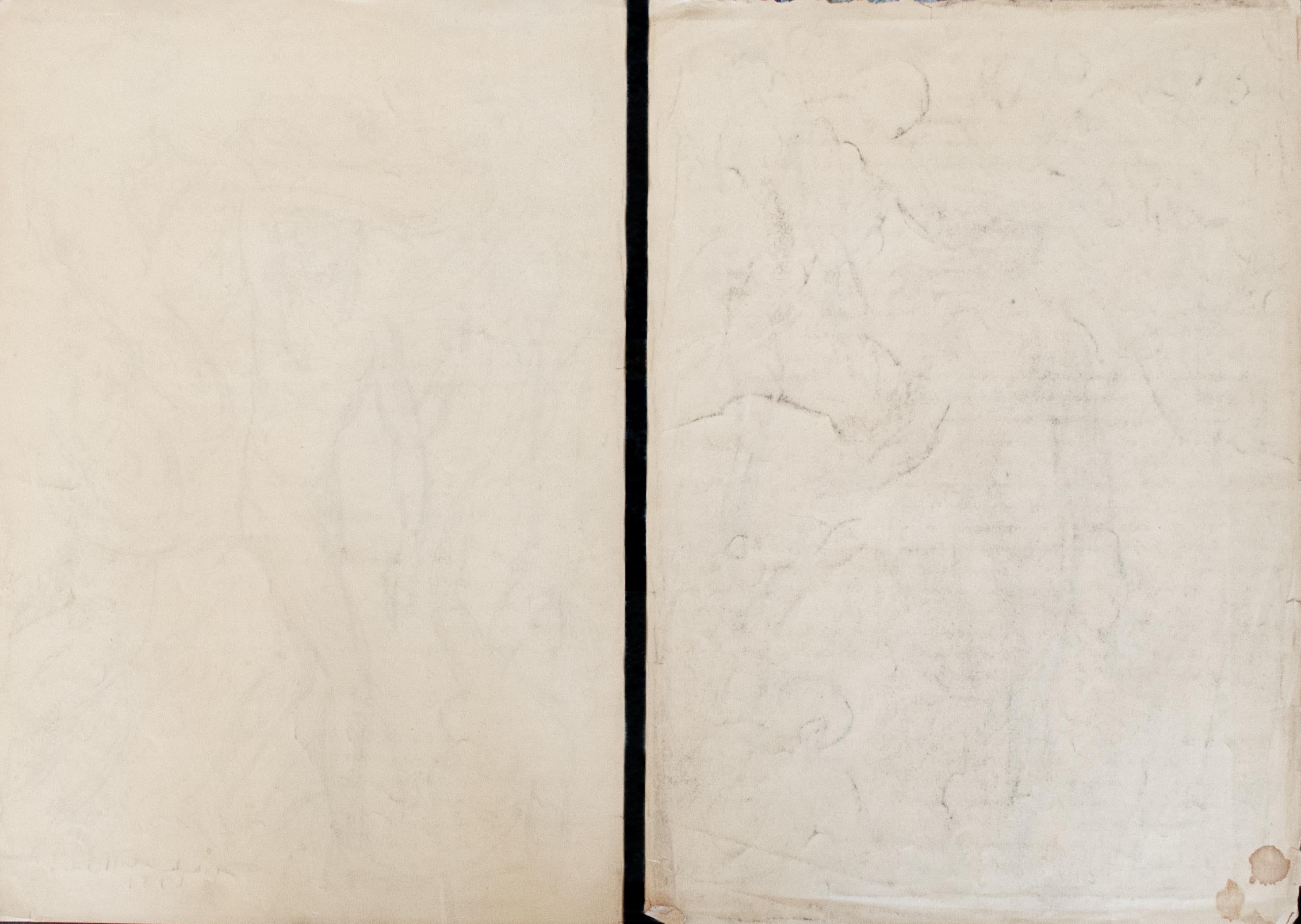 Two Preparatory Drawings by Wheeler Williams For Sale 2