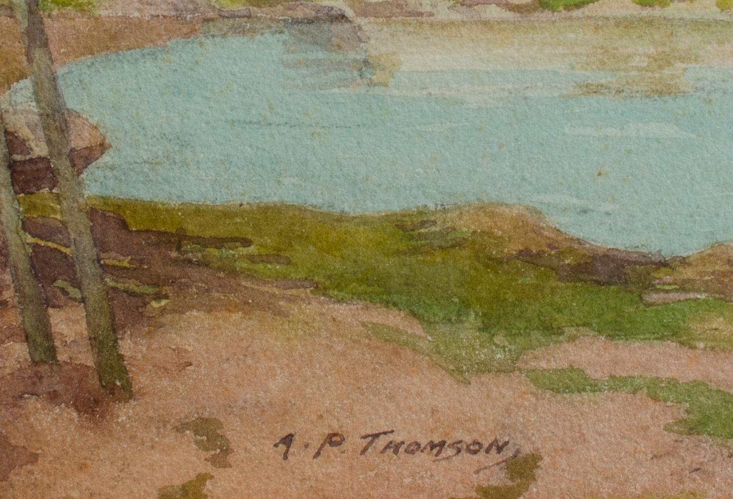Alexander P. Thomson, R.S.W. (Scottish, 1887-1962)
Plockton (Ross-shire, Scotland), 20th century
Watercolor on paper
15 x 22 in.
Framed: 25 1/16 x 32 in.
Signed lower left: A.P. Thomson
Royal Scottish Society of Painters in Water-Colours Label