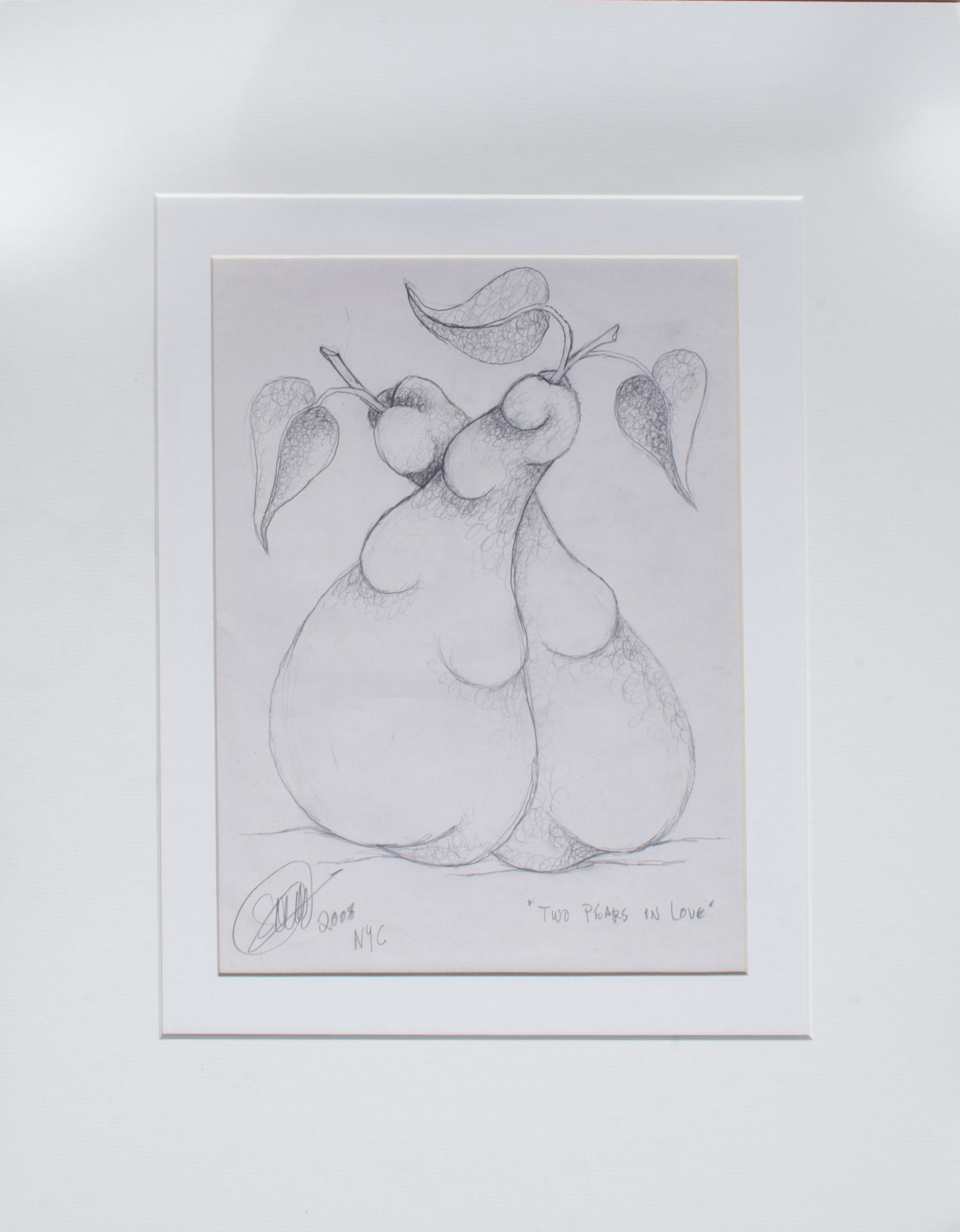 „Two Pears in Love“ des New Yorker Künstlers SACHA – Art von Sacha