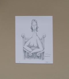 Surrealist Nude Woman Print by NY Artist SACHA