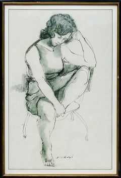 Étude de figure moderniste de l'artiste Mystery