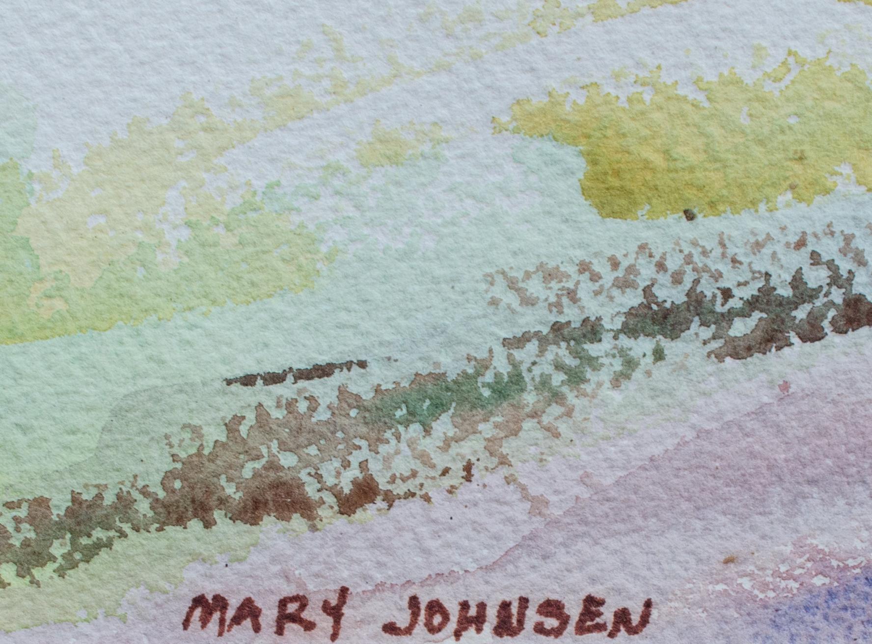 4 American Watercolors, c. 1950s, by Mary M. Johnsen - American Modern Art by Mary Johnsen