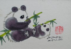 Two Adorable Chinese Watercolors, Signed & Dated 1992