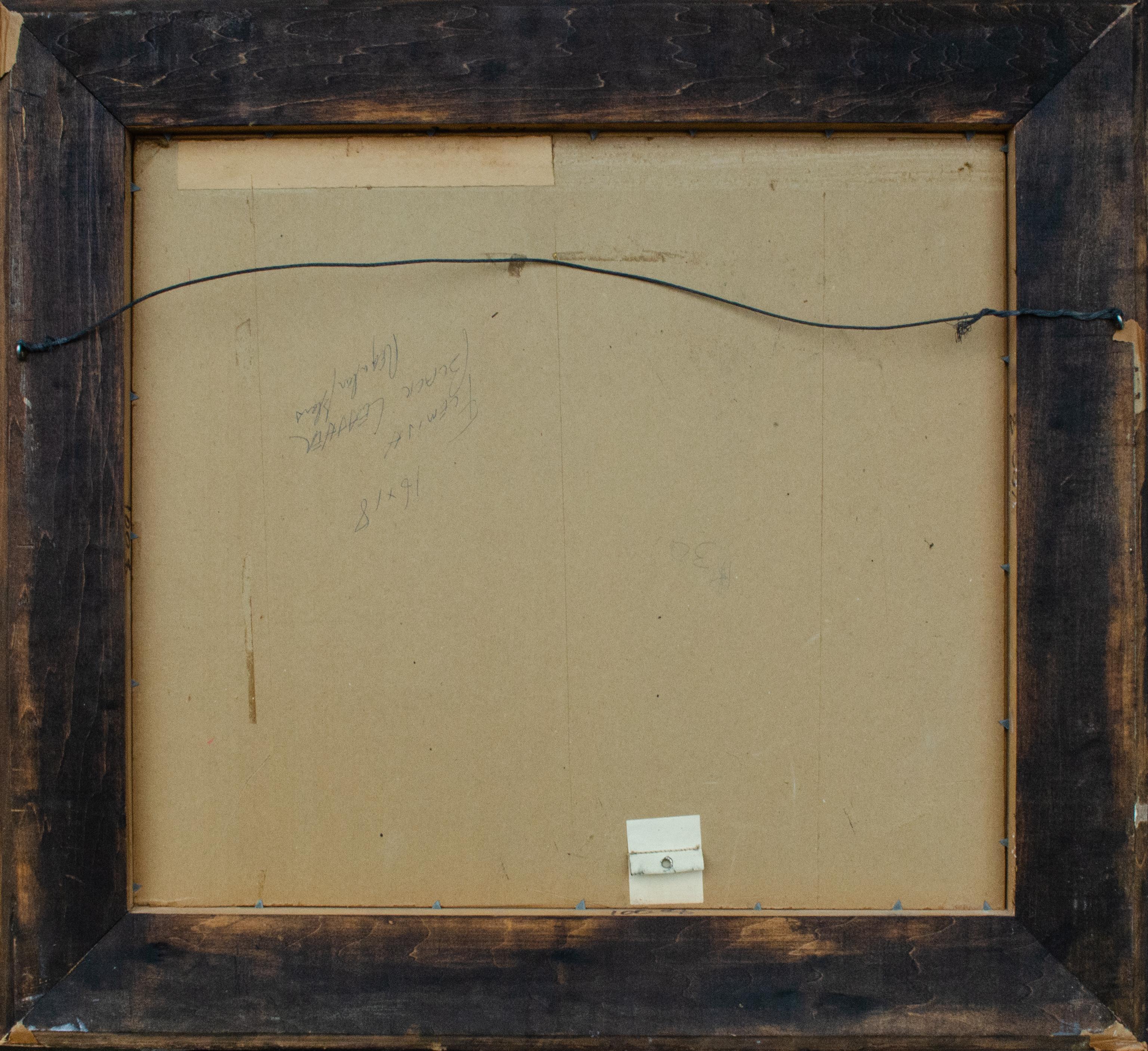 Schwarzes flämisches Leder, 1962
Pastell auf Papier
16 x 18 Zoll.
Gerahmt: 21 1/2 x 23 3/4 x 1 Zoll.
Signiert und datiert unten rechts
Verso beschriftet
