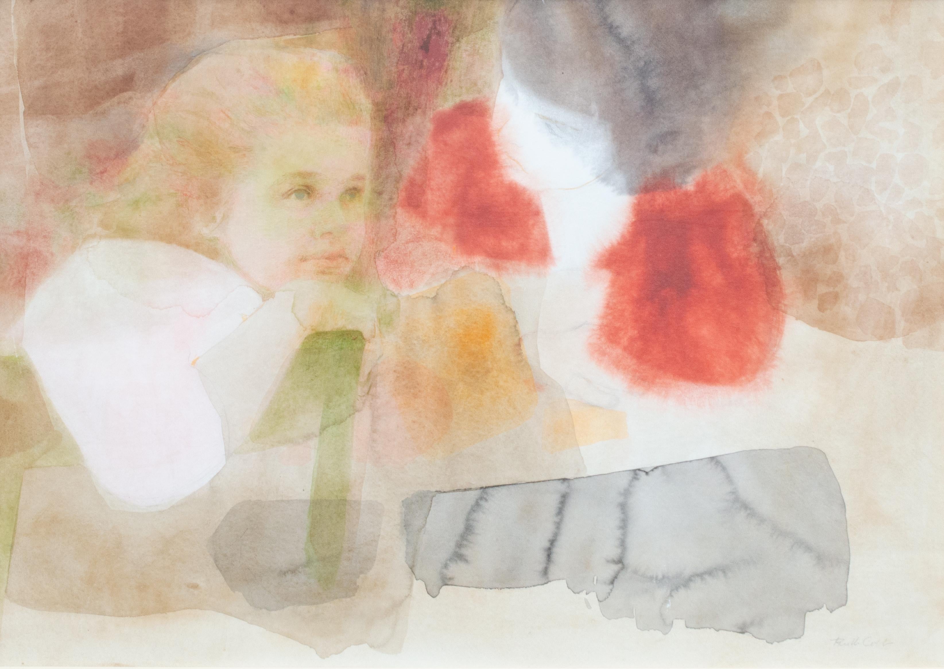 Angelic Ruth Cobb Watercolor, Signed For Sale 1