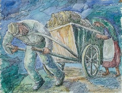 Illustration der jüdischen Arbeiter von Chaim Goldberg