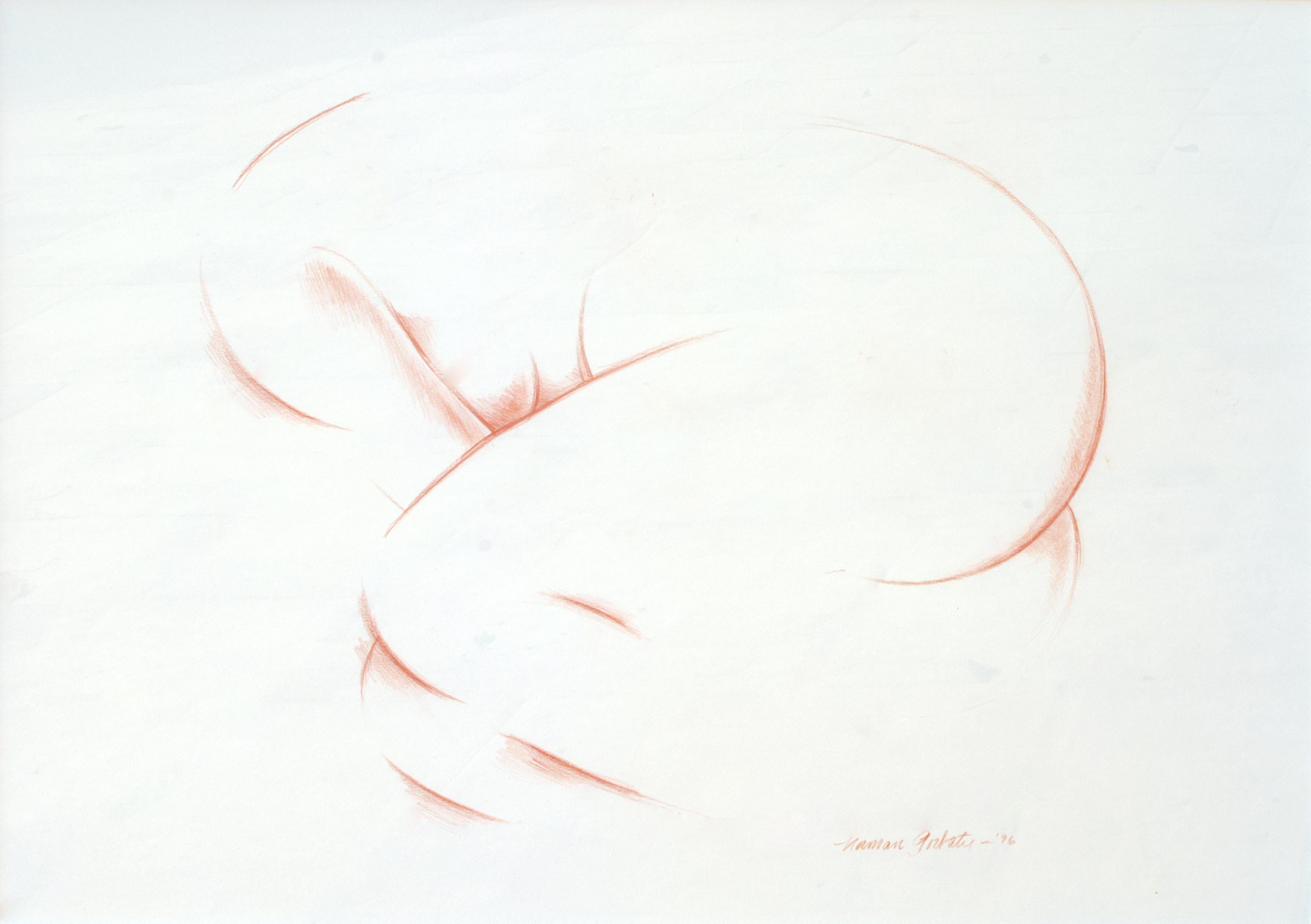 Dessin de figure au pastel de Norman Gorbaty
