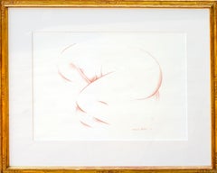 Pastellfarbene Figurenzeichnung von Norman Gorbaty