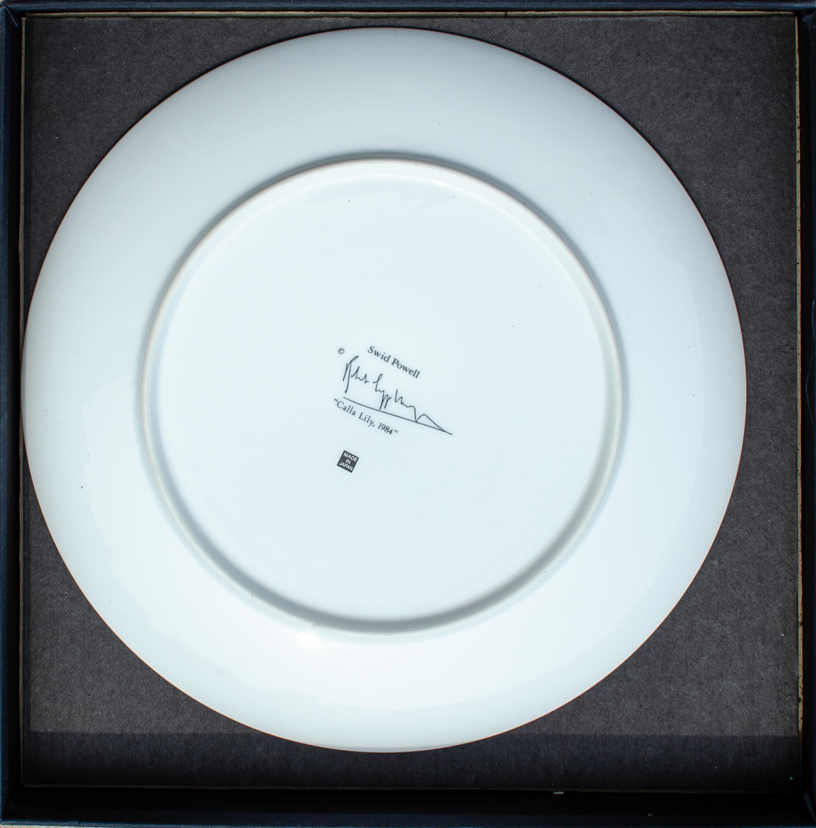 Assiette de collection Robert Mapplethorpe The Lilly en vente 2