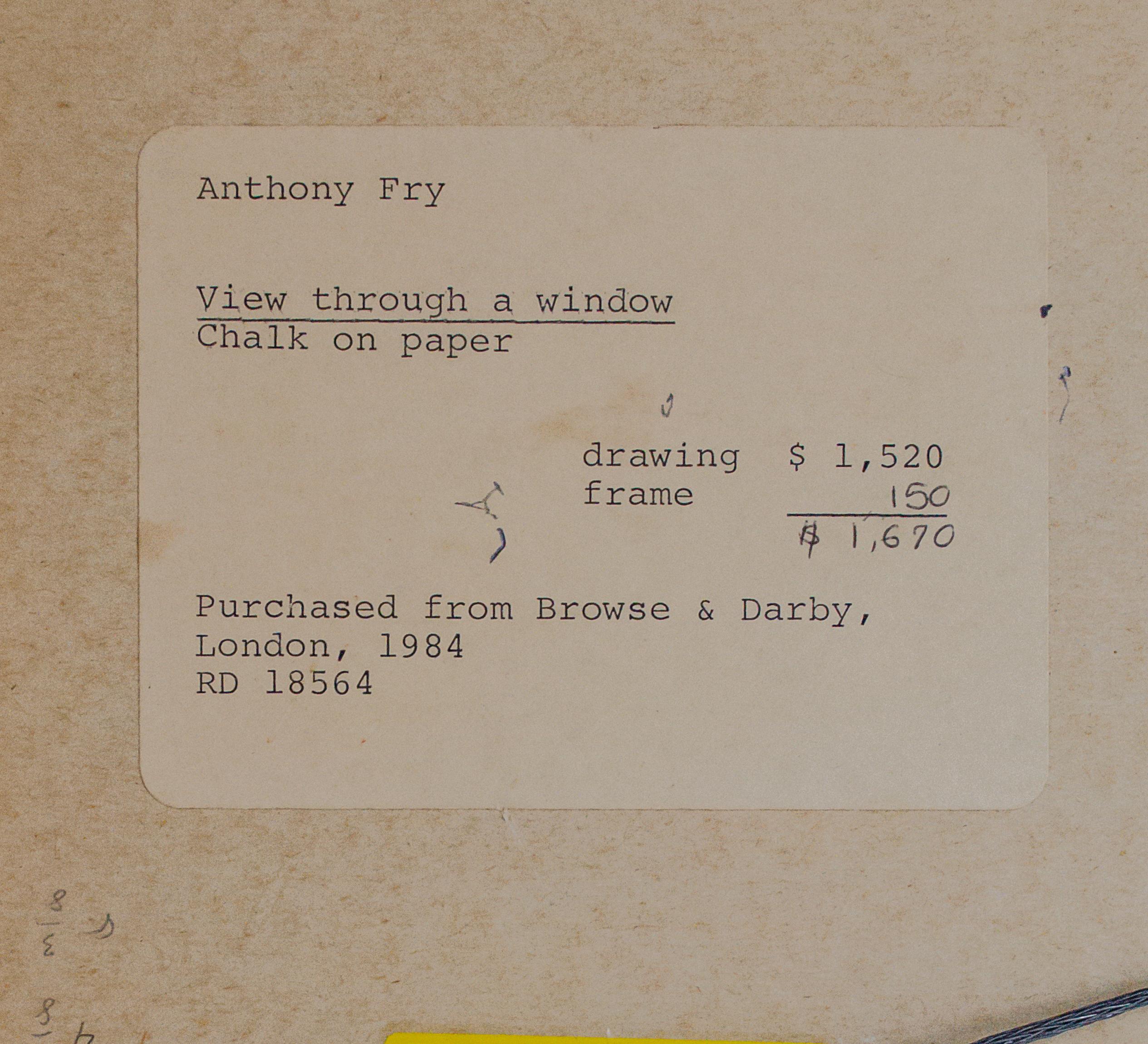Disegno a gesso di Anthony Fry, 1984 in vendita 4