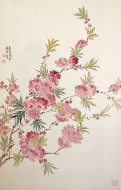 Crabapple (西府海棠)  - ink and colour on rice paper
