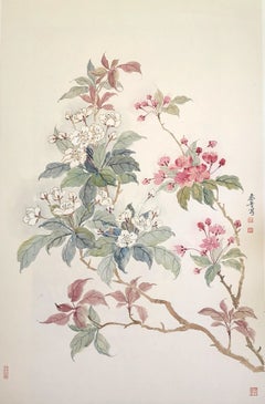 Land of Peach Blossoms (桃花源记)  - ink and colour on rice paper