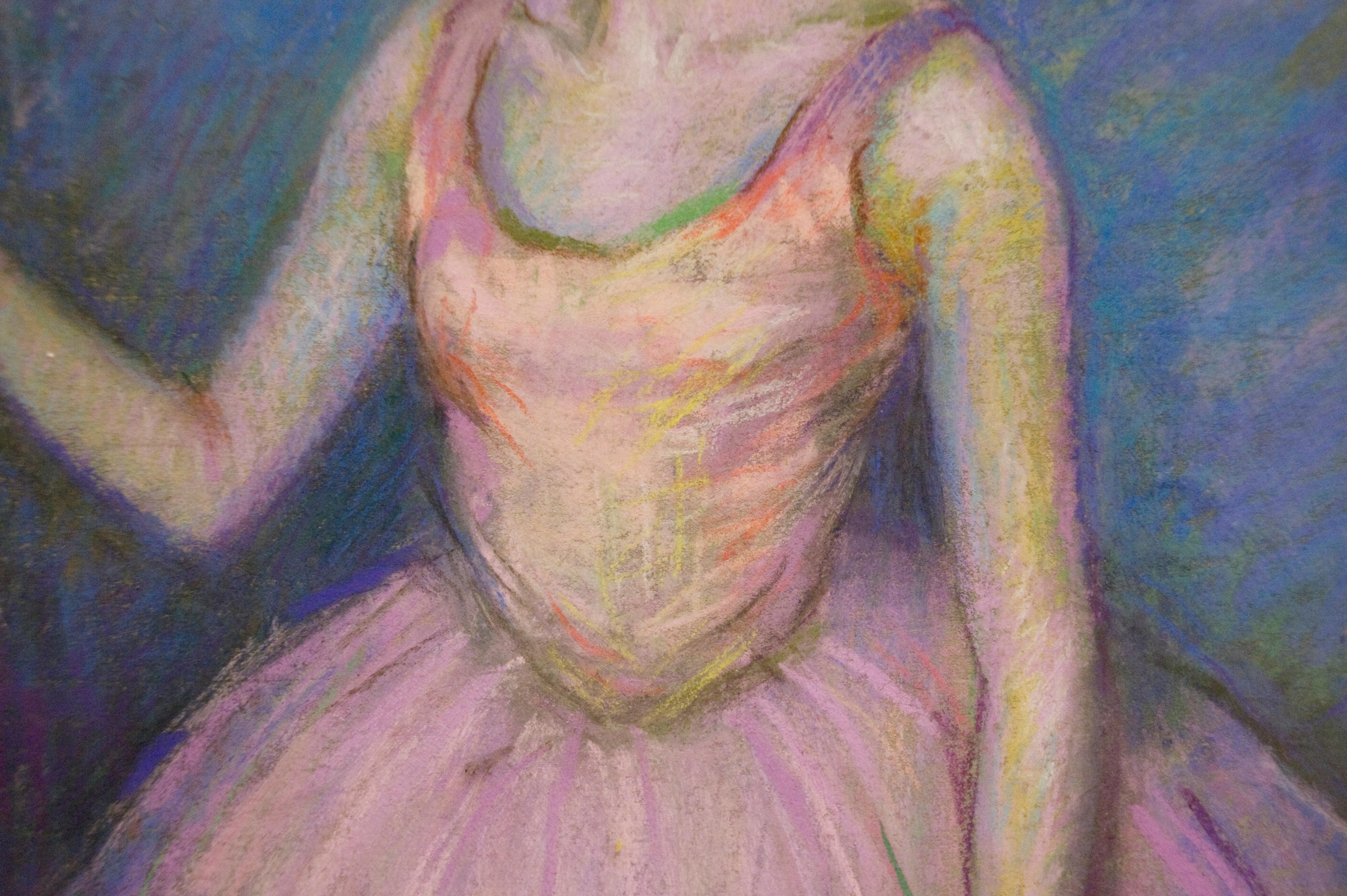 Dancer in Pink  - Art by Louis Kronberg