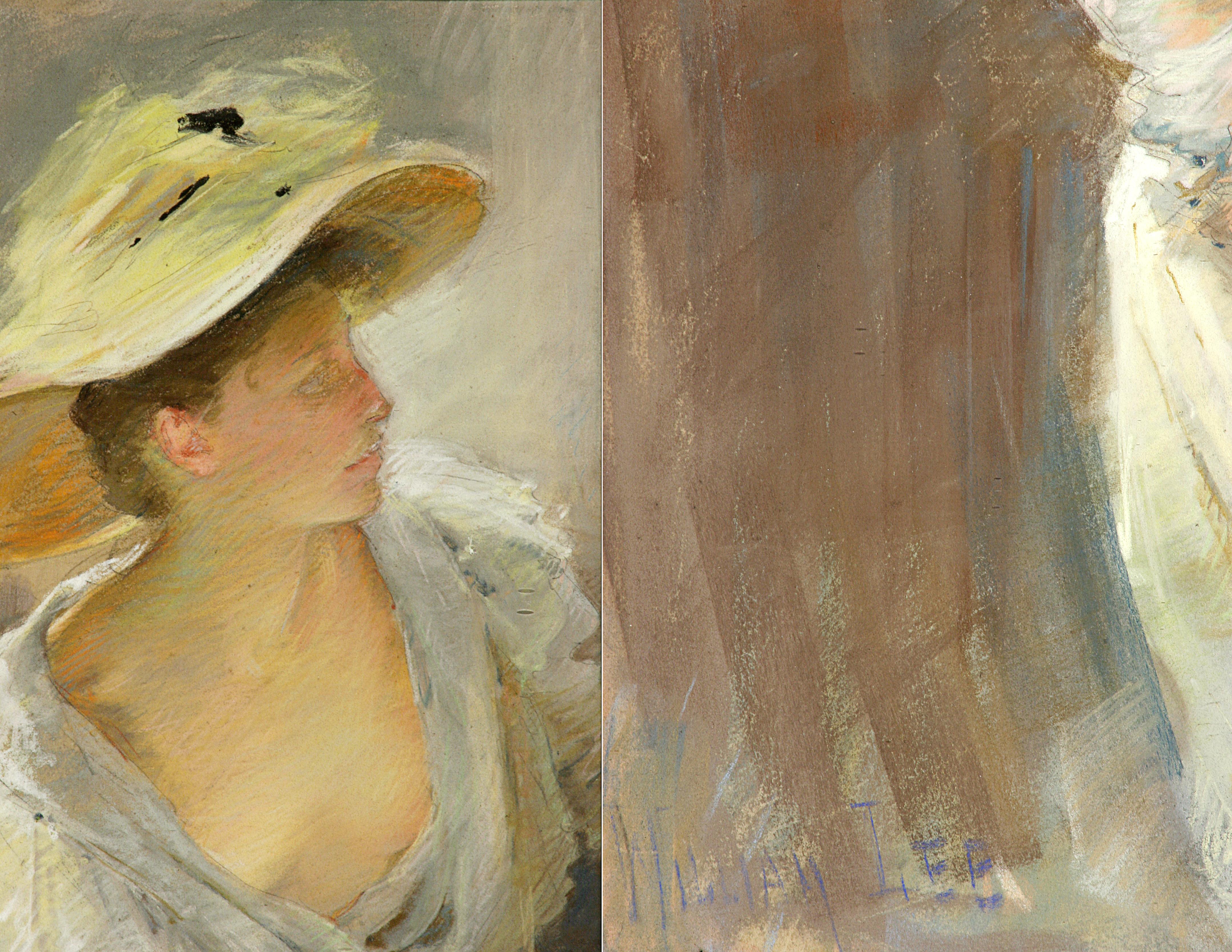 Lady with Hat and Fan  - Art by William Lee