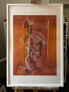 Encre d'art originale sur papier coloré Paula Craioveanu Neo Mythology