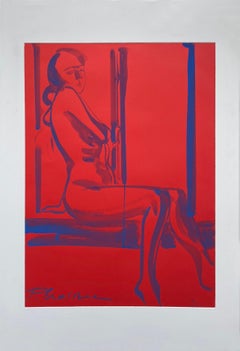 Akt am Fenster – Originalkunst von Paula Craioveanu, inspiriert von Matisse