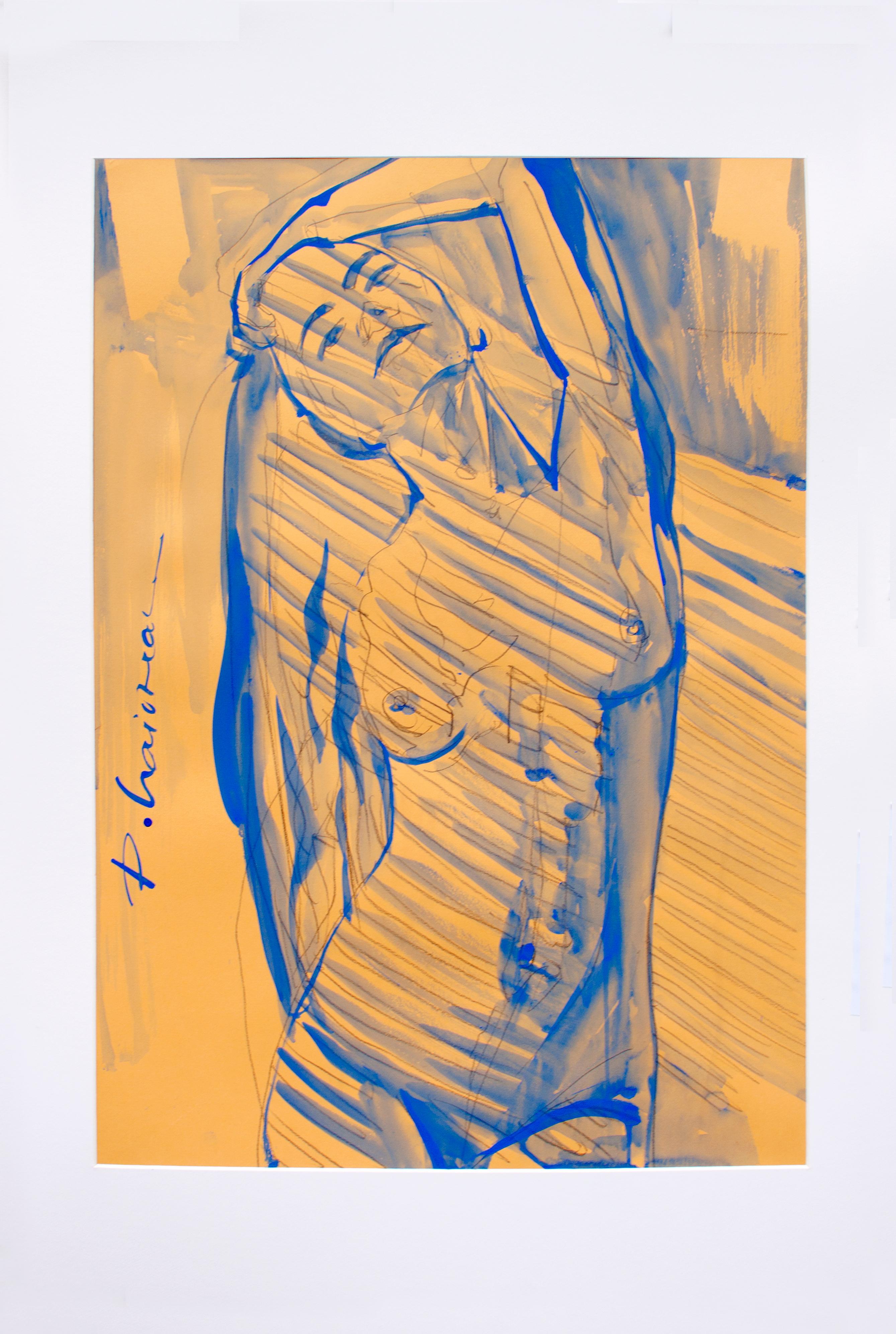 In the Afternoon Sun - original female nude by Paula Craioveanu inspired Matisse For Sale 1