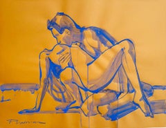 L'amore è nell'aria  Coppia di nudi blu oltremare di Paula Craioveanu