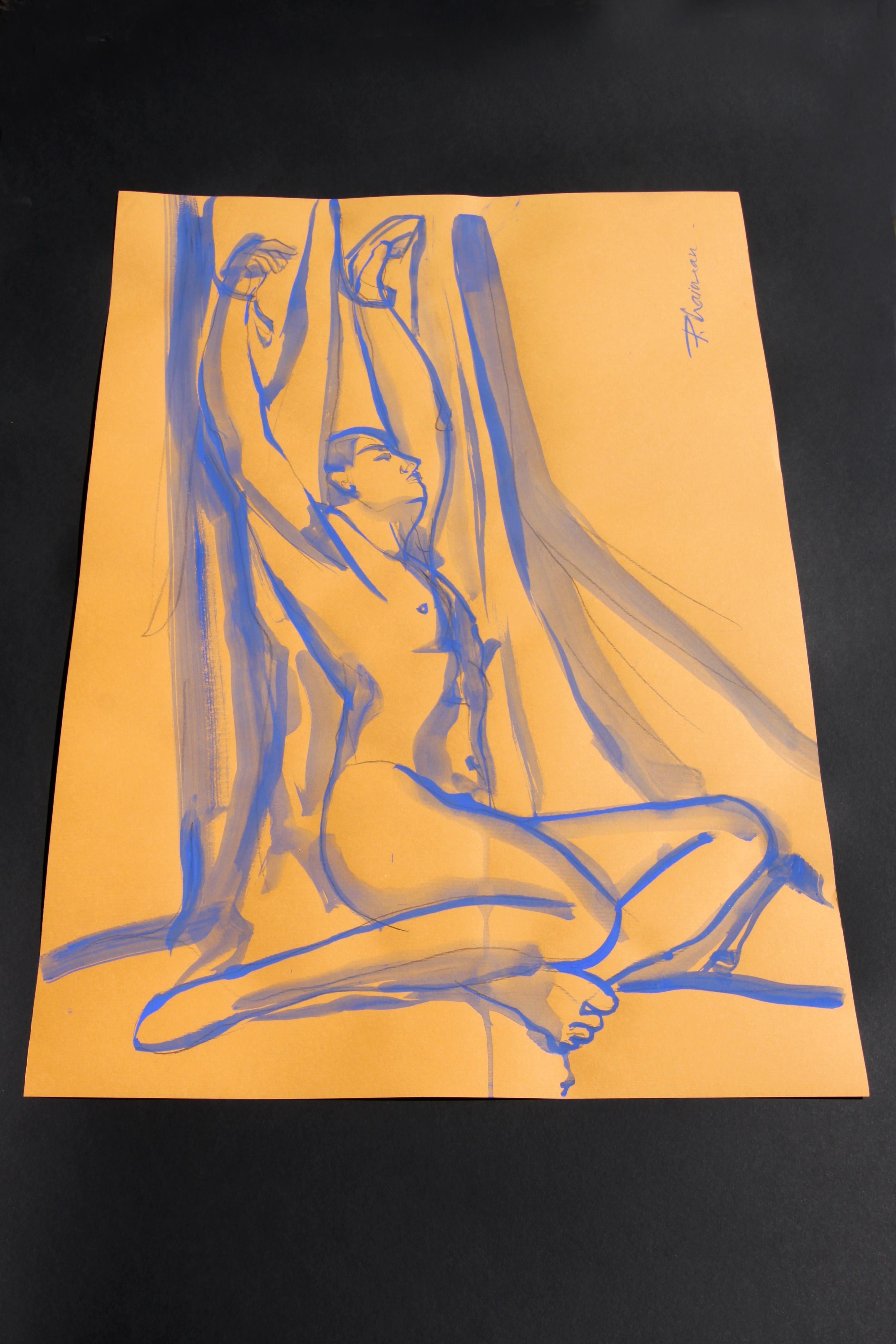 In Chains - Nu masculin d'art original de Paula Craioveanu en vente 3