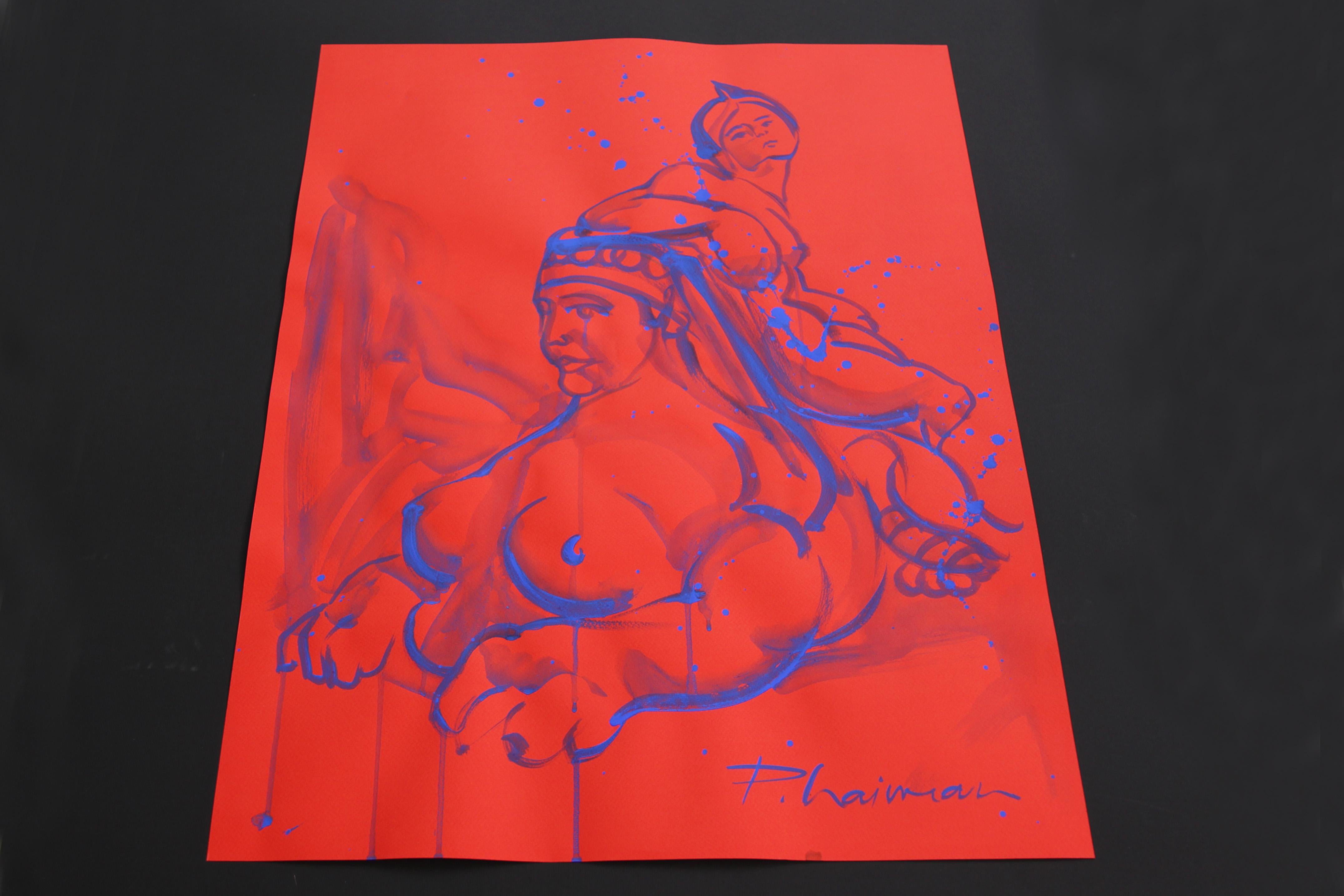 La Sfinge originale blu oltremare Neo Mitologia  da Paula Craioveanu in vendita 1